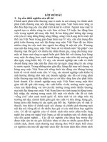 Tóm tắt Luận án tiến sĩ Kinh tế: Chính sách phát triển thương mại nội địa hàng may mặc Việt Nam