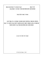 Luận án tiến sĩ Y học: Giá trị của nitric oxide hơi thở ra trong phân bậc và xếp loại mức kiểm soát hen theo gina ở bệnh nhân hen tại thành phố Hồ Chí Minh