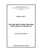 Luận văn Thạc sĩ Toán học: Tính cộng hưởng và không cộng hưởng của bài toán có giá trị biên kì dị