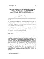 Nâng cao năng lực đổi mới sáng tạo để tham gia vào các khâu có giá trị gia tăng cao hơn trong các chuỗi giá trị toàn cầu: Những vấn đề lý luận và gợi suy cho Việt Nam