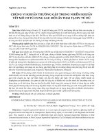 Chủng vi khuẩn thường gặp trong nhiễm khuẩn vết mổ cơ tử cung sau mổ lấy thai tại Bệnh viện Từ Dũ