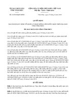 Quyết định số 43/2019/QĐ-UBND tỉnh Vĩnh Phúc