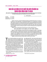 Nhu cầu lao động có tay nghề của một số quốc gia trong cộng đồng kinh tế ASEAN