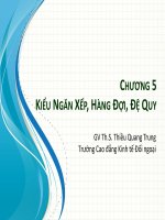 Bài giảng cấu trúc dữ liệu và giải thuật chương 5   ths  thiều quang trung