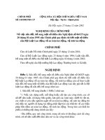 Nghị định Số 110/2002/NĐ-CP của Chính phủ về việc sửa đổi, bổ sung một số điều của Nghị định số 06/CP ngày 20 tháng 01 năm 1995 của Chính phủ quy định chi tiết một số điều của Bộ Luật Lao