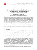 Xây dựng mô hình cơ sở dữ liệu thông tin cho điểm đến du lịch thông minh: Trường hợp thành phố Huế