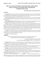 Kết cục thai kỳ ở những thai phụ được chẩn đoán nhau cài răng lược bằng siêu âm doppler tại Bệnh viện Từ Dũ