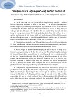 Dữ liệu lớn và hiện đại hóa hệ thống thống kê