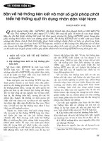 Bàn về hệ thống liên kết và một số giải pháp phát triển hệ thống quỹ tín dụng nhân dân Việt Nam