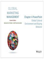 Lecture Global marketing management (7th edition): Chapter 4 - Masaaki Kotabe, Kristiaan Helsen