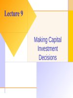 Lecture Fundamentals of corporate finance: Lecture 9 - Ross, Westerfield, Jordan