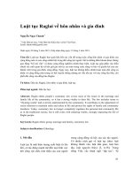 Luật tục Raglai về hôn nhân và gia đình