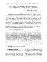 Thực trạng và định hướng phát triển giáo dục nghề nghiệp ở Việt Nam trong bối cảnh hội nhập