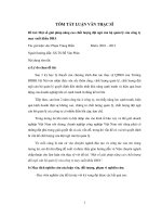 Tóm tắt luận văn Thạc sĩ: Một số giải pháp nâng cao chất lượng đội ngũ cán bộ quản lý của công ty may xuất khẩu DHA