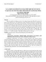 Lựa chọn giải pháp ngắn hạn phù hợp để xây dựng và quảng bá thương hiệu điểm đến du lịch Đắk Nông giai đoạn 2020-2025