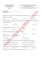15  đề thi thử THPT QG 2020   toán   thử sức trước kì thi   có lời giải