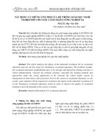 Tác động và những ứng phó của hệ thống giáo dục nghề nghiệp đối với cuộc cách mạng công nghiệp 4.0