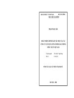 Tóm tắt Luận án Tiến sĩ Kinh tế: Hoàn thiện chính sách tài trợ của các công ty xây dựng công trình giao thông niêm yết ở Việt Nam