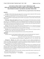 Xây dựng công thức và quy trình bào chế viên nén metformin hydroclorid 750 mg phóng thích kéo dài với hệ tá dược tạo khung matrix thân dầu