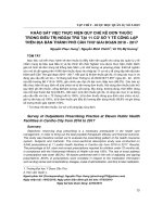 Khảo sát thực hiện quy chế kê đơn thuốc trong điều trị ngoại trú tại 11 cơ sở y tế công lập trên địa bàn thành phố Cần Thơ giai đoạn 2016-2017