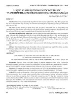 Lượng vi khuẩn trong nước bọt trước và sau phẫu thuật nhổ răng khôn hàm dưới lệch, ngầm