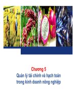 Bài giảng quản trị kinh doanh nông nghiệp chương 5   ths  nguyễn hà hưng