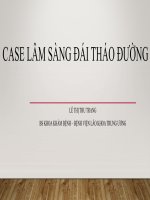 Bài giảng Case lâm sàng đái tháo đường