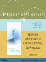 Lecture International marketing (14/e) - Chapter 19