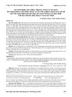 So sánh hiệu quả điều trị đau thắt lưng mạn do thoái hóa cột sống thắt lưng giữa điện châm tần số 100 Hz với 2 Hz trên huyệt hoa đà giáp tích L2-S1 kết hợp với bài thuốc độc hoạt tang ký