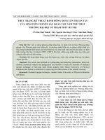 Thực trạng kỹ thuật đánh bóng xoáy lên thuận tay của sinh viên chuyên sâu quần vợt năm thứ nhất trường Đại học Sư phạm TDTT Hà Nội