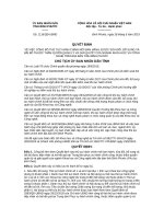 Quyết định số 1116/2019/QĐ-UBND tỉnh Bình Phước