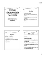 Bài giảng Nguyên lý kế toán - Chương 2: Tổng quan về báo cáo tài chính