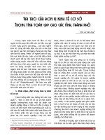 Vai trò của đơn vị kinh tế cơ sở trong tính toán GDP cho các tỉnh, thành phố