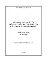 Tóm tắt Luận án tiến sĩ Y học: Đánh giá hiệu quả của siêu lọc trên kết quả mổ tim có tuần hoàn ngoài cơ thể