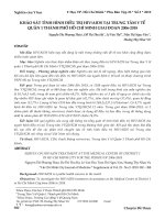 Khảo sát tình hình điều trị HIV/AIDS tại Trung tâm Y tế quận 1 Thành phố Hồ Chí Minh giai đoạn 2006-2018