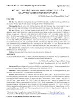 Kết cục thai kỳ ở thai suy dinh dưỡng từ 34 tuần nhập viện tại Bệnh viện Hùng Vương