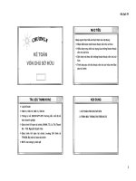 Bài giảng Kế toán tài chính: Chương 8 - ĐH Ngân Hàng TP.HCM