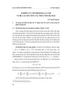 Nghiên cứu mô hình hệ luật mờ và hệ lai cho công tác phân tích dự báo