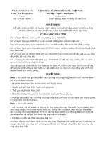 Quyết định số 424/2019/QĐ-UBND tỉnh Tuyên Quang