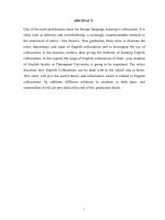 methods of learning english collocations in order to enhance english vocabulary for third   year students of english faculty at thuong mai un 