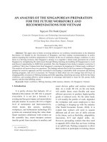 An analysis of the Singaporean preparation for the future workforce and recommendations for Vietnam