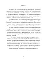 the difficulties of english listening skill encountered by employees in the cennos company in viet nam 