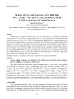 Dự báo lượng khí thải CO2, mức tiêu thụ năng lượng tái tạo và tăng trưởng kinh tế ở Việt Nam bằng các mô hình xám