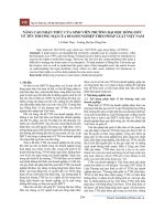 Nâng cao nhận thức của sinh viên trường Đại học Hồng Đức về tên thương mại của doanh nghiệp theo pháp luật Việt Nam