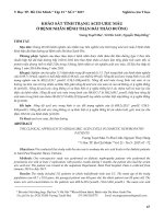 Khảo sát tình trạng acid uric máu ở bệnh nhân bệnh thận đái tháo đường