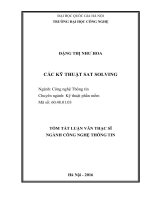 Tóm tắt Luận văn Thạc sĩ Công nghệ thông tin: Các kỹ thuật SAT solving