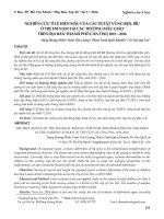 Nghiên cứu tỉ lệ hiện mắc của các dị tật vùng bẹn, bìu ở trẻ em nam tại các trường mẫu giáo trên địa bàn thành phố Cần Thơ, 2015-2016