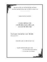 Tóm tắt Luận án Tiến sĩ Ngữ Văn: Ý nghĩa thể của vị từ chuyển động trong tiếng Anh (so sánh với tiếng Việt)