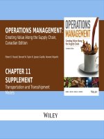 Lecture Operations management: Creating value along the supply chain (Canadian edition) - Chapter 11S