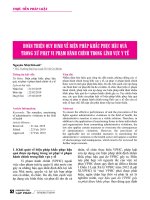 Hoàn thiện quy định về biện pháp khắc phục hậu quả trong xử phạt vi phạm hành chính trong lĩnh vực y tế